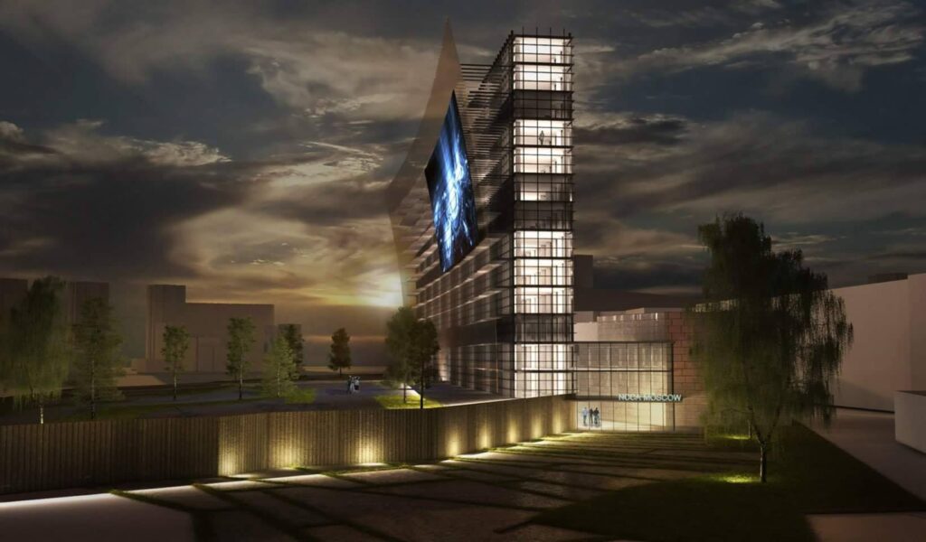 Diseño para concurso del National Centre for Contemporary Art en Moscú