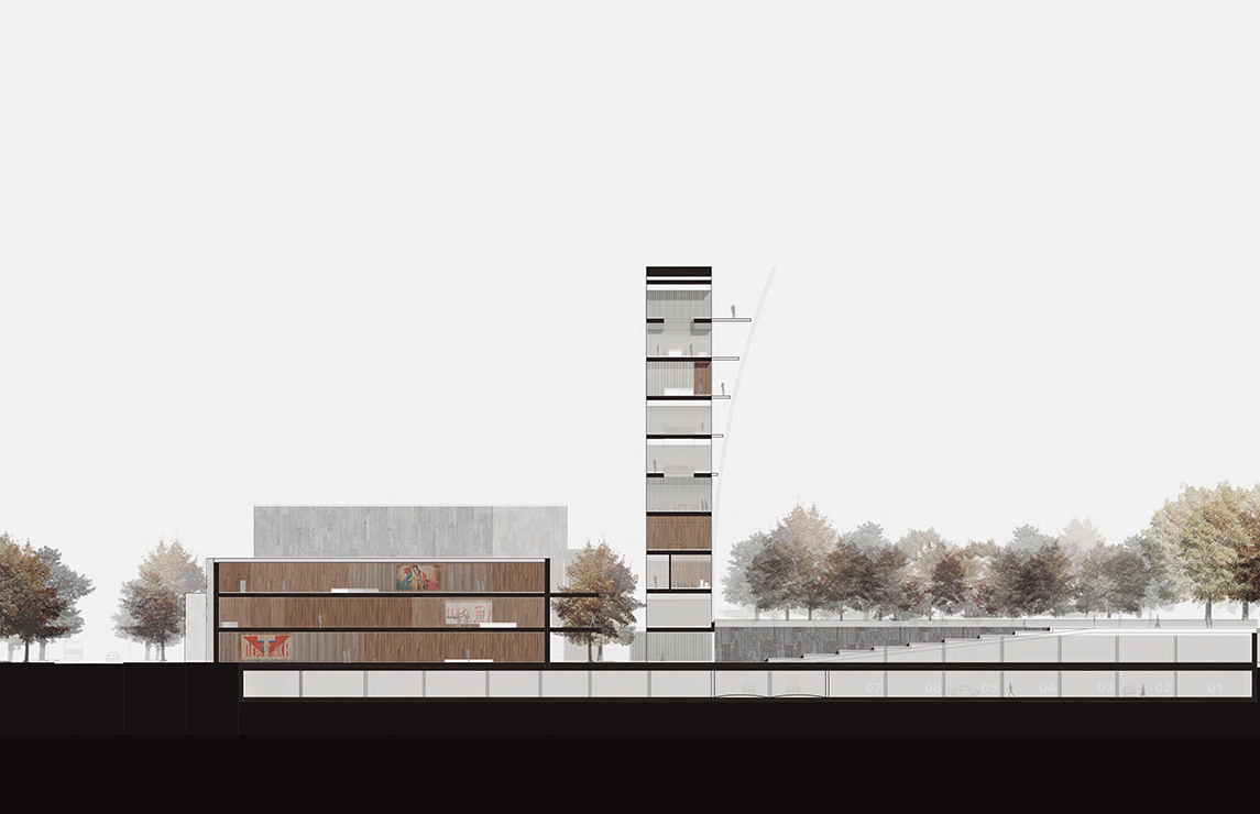 Diseño para concurso del National Centre for Contemporary Art en Moscú