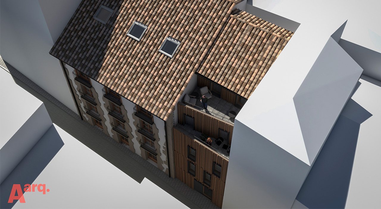 Reforma, rehabilitación y diseño de apartamentos turísticos en Bermeo, Bizkaia