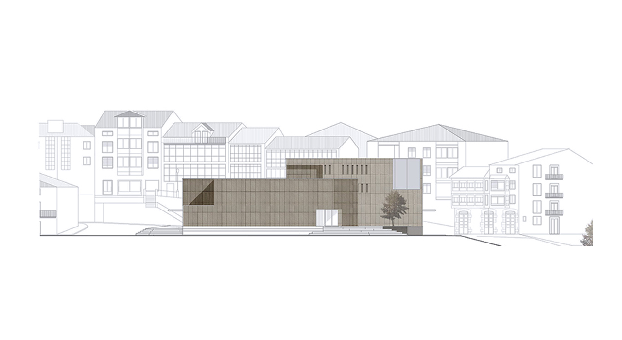 Diseño para concurso público de centro cultural en Reinosa, Cantabria