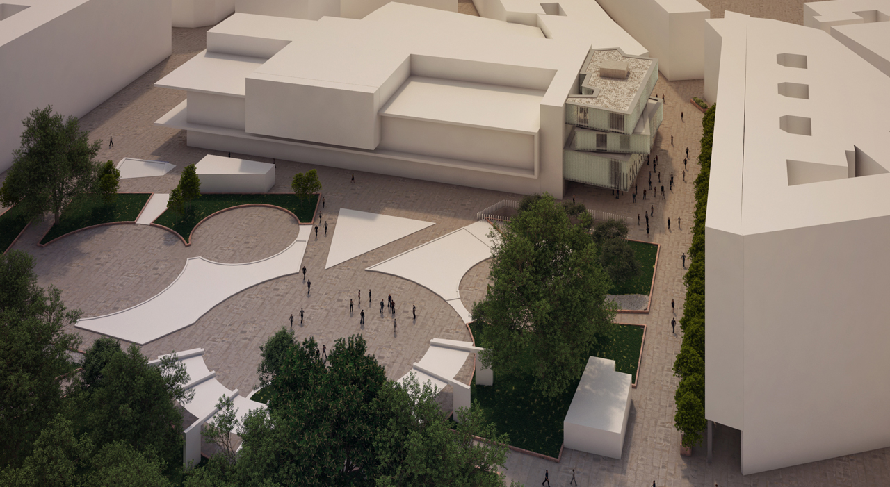 Diseño para concurso público de escuela de música en Amorebieta, Bizkaia