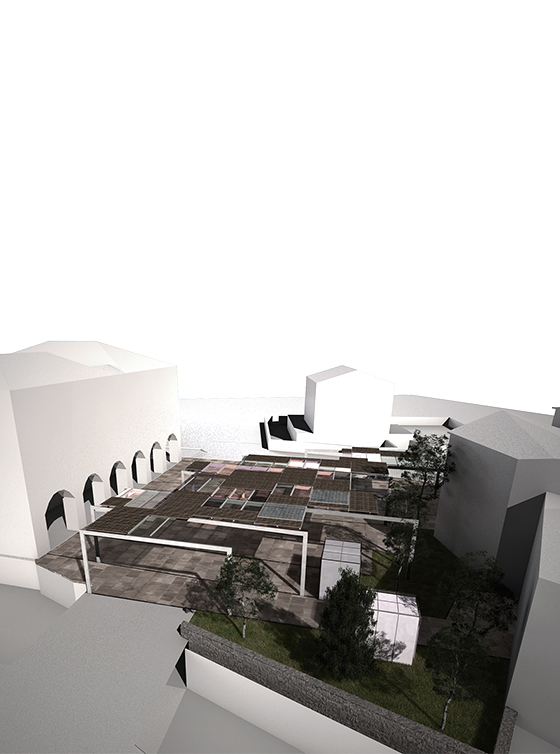 Diseño para concurso público de una plaza cubierta en Idiazabal, Gipuzkoa