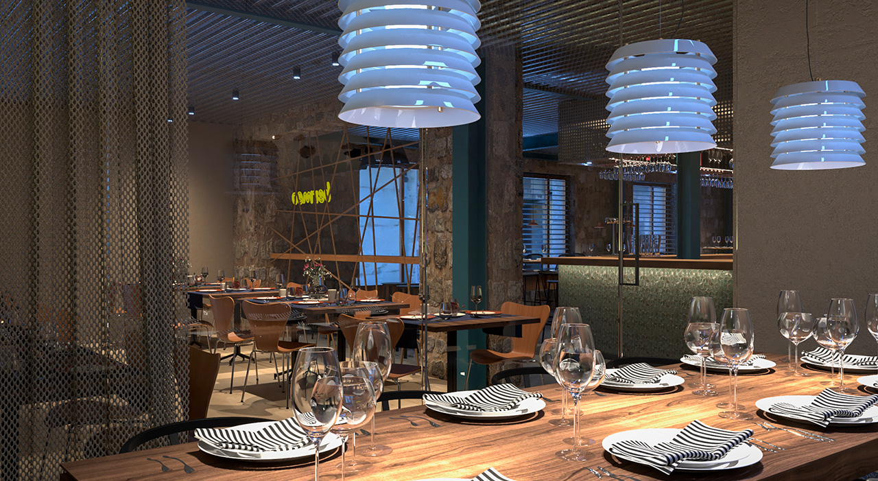 Reforma, rehabilitación y diseño de restaurante en Bermeo, Bizkaia