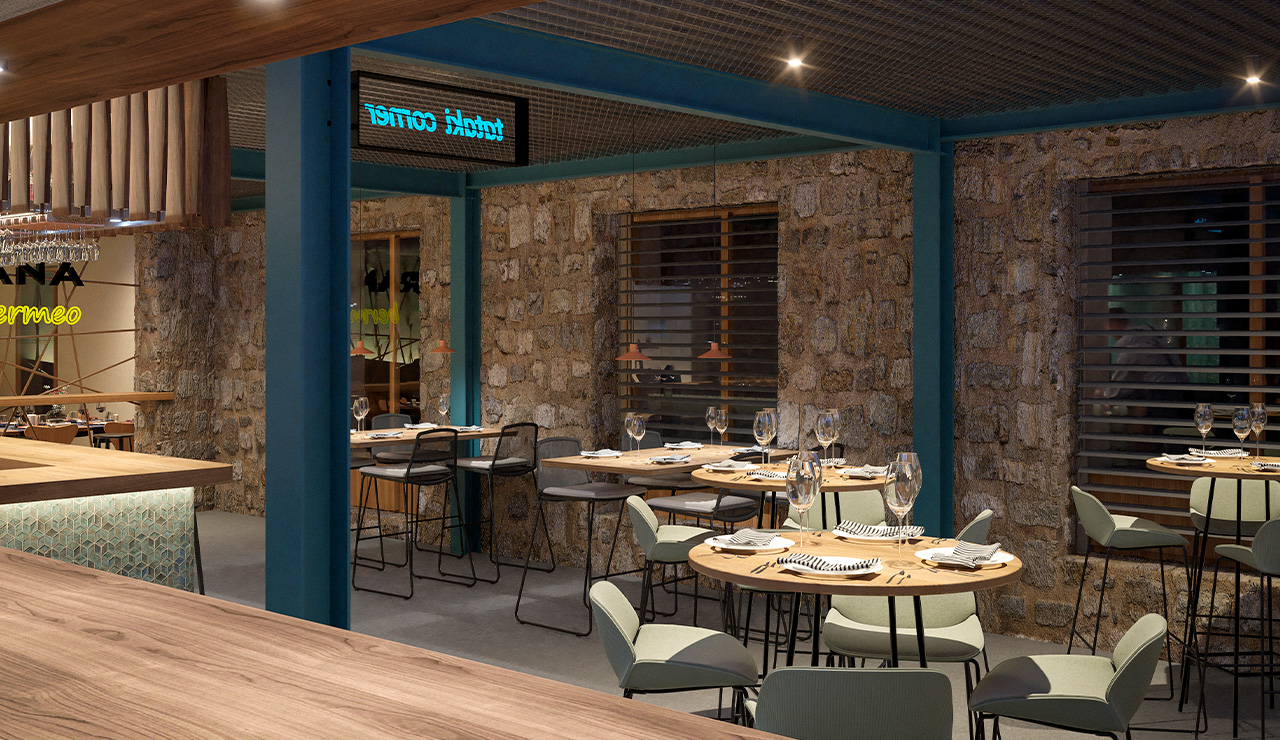 Reforma, rehabilitación y diseño de restaurante en Bermeo, Bizkaia