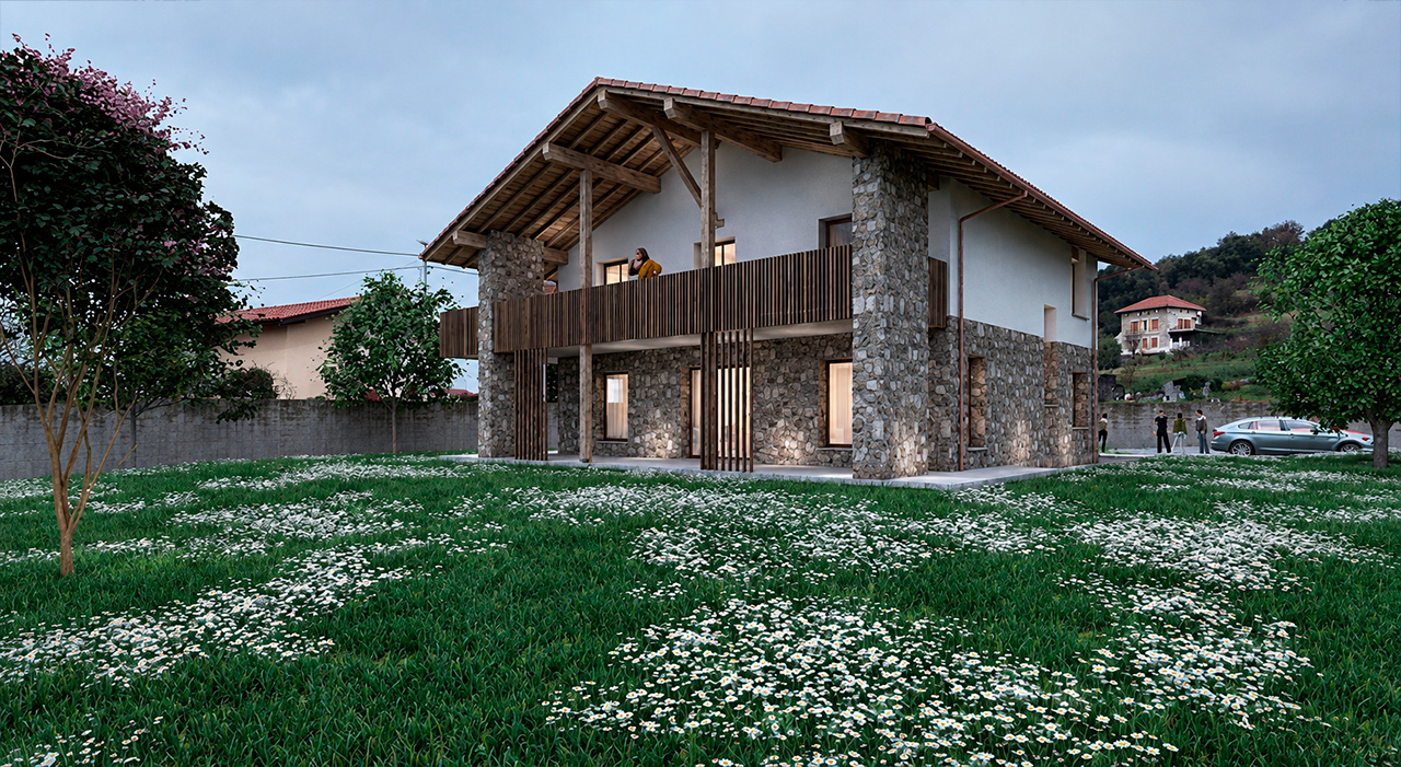 Construcción y diseño de un caserío en Berango, Bizkaia